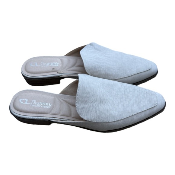 CL by Chinese Laundry "Softest" pointed-toe flat mules Size 8 Women's Cream - Picture 4 of 7